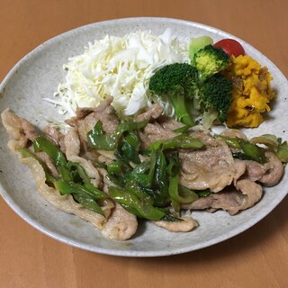 豚肉とピーマンのしょうが焼き♪